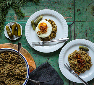 Novoroční čočka na kyselo